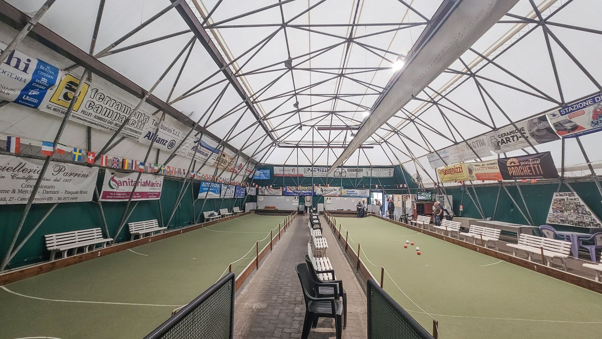 2 campi di bocce coperti a castelfiorentino polisportiva i giglio