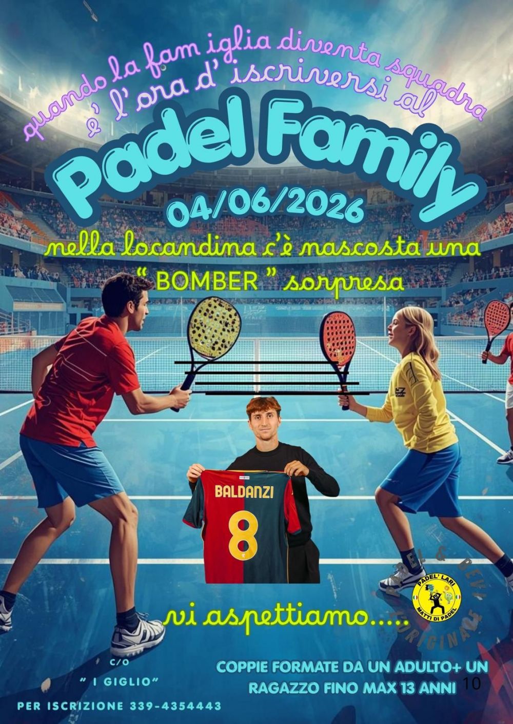 Torneo di padel a Castelfiorentino