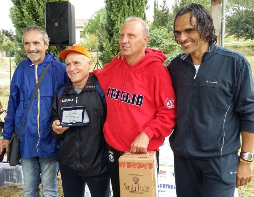 Da sinistra Franco Neri, Silvano Comanducci, Fabrizio Iserani e Paolo Campinoti