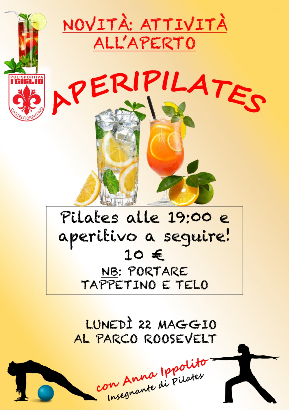 Aperipilates all'aperto 